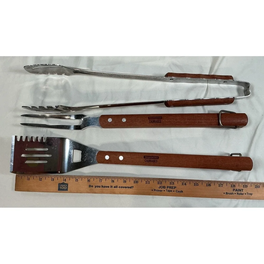 Tramontina 3 Piece Stainless Steel Grilling Tool Set